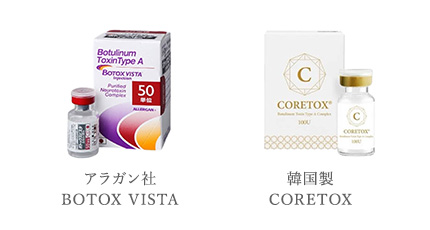 韓国製 CORETOX/アラガン社　BOTOX VISTA